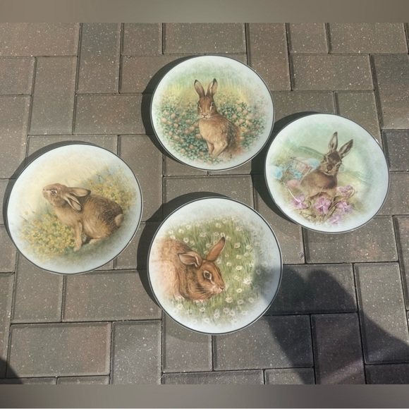 Pottery Barn Other - Pottery Barn Easter Rabbit
Dinner Plates
Set of Four Cottagecore
Shabby chic